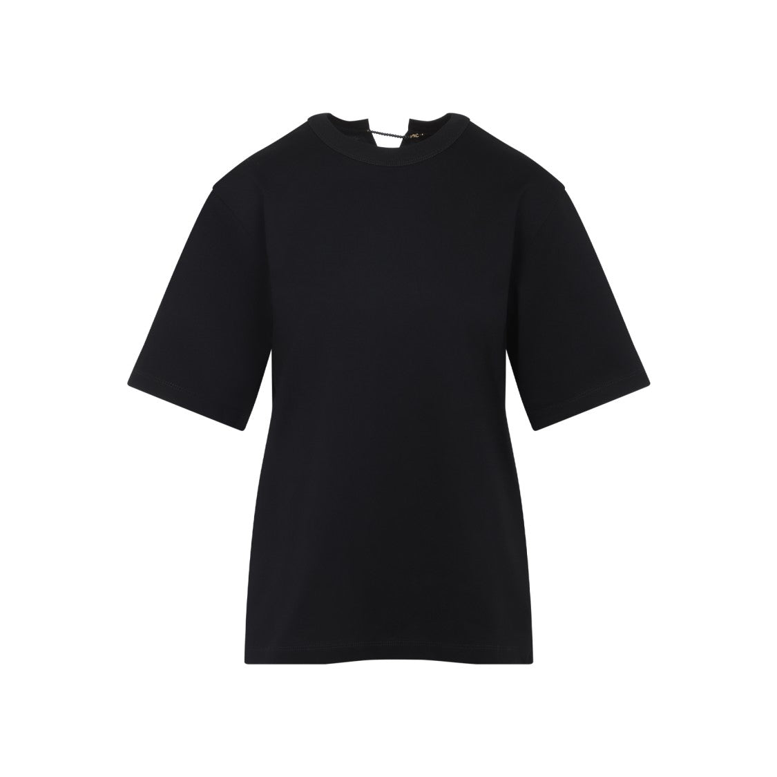 Carven Relaxed Fit Cotton T-Shirt With Unique Neckline