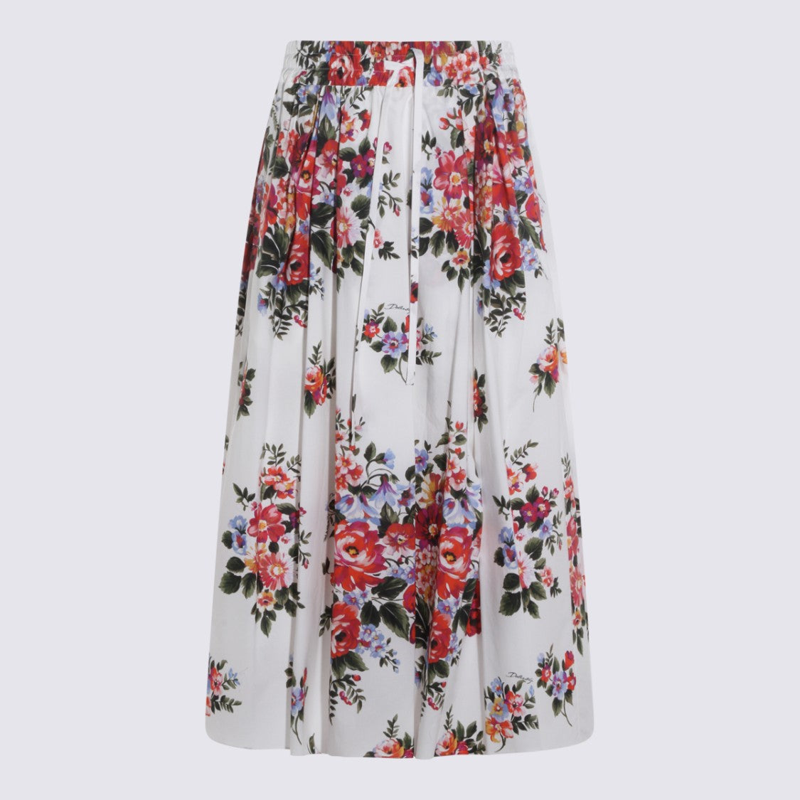 Dolce & Gabbana Floral-Print Midi Skirt