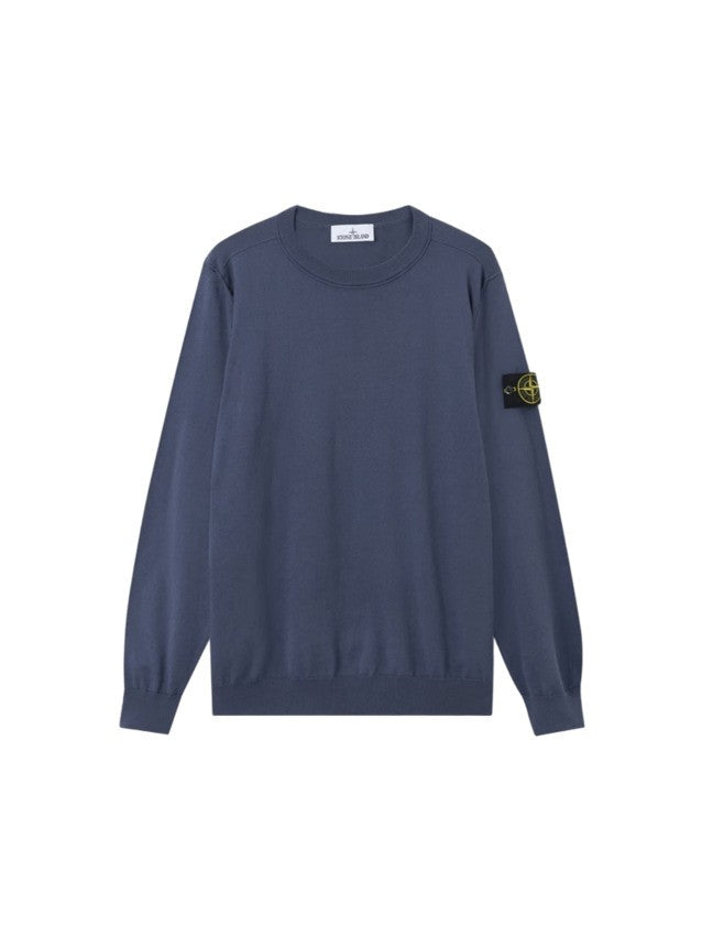 Stone Organic Cotton Sweatshirt With Distinctive Badge