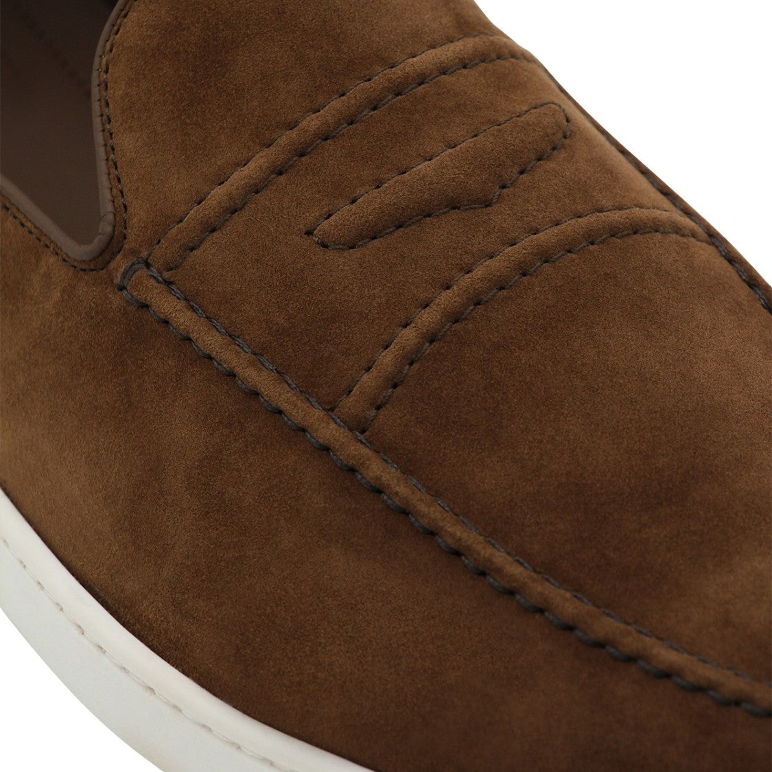 Church's Moccasin-Style Brown Suede Slip-On Shoes