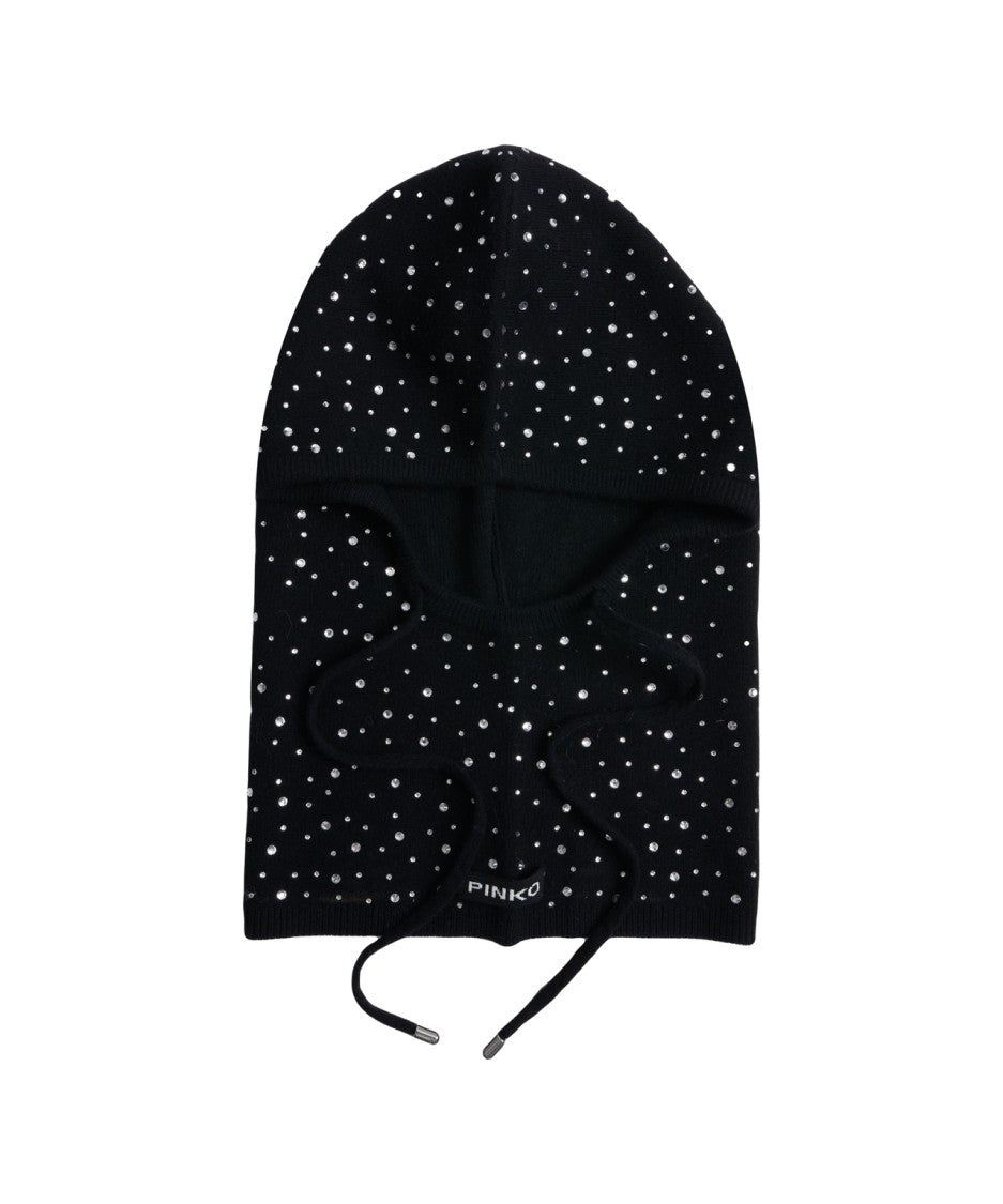 Pinko Finland' Balaclava With Rhinestones