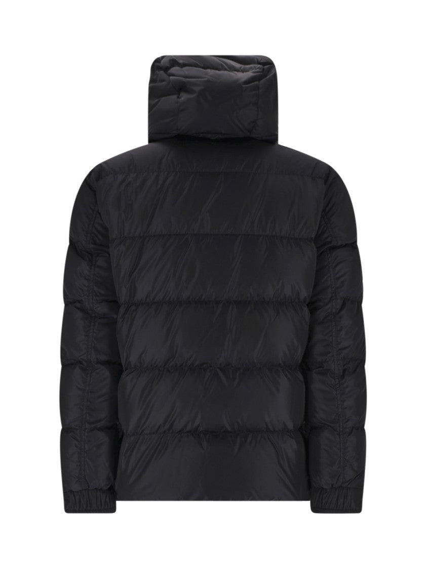 Herno Black Glossy Polartech Hooded Down Jacket