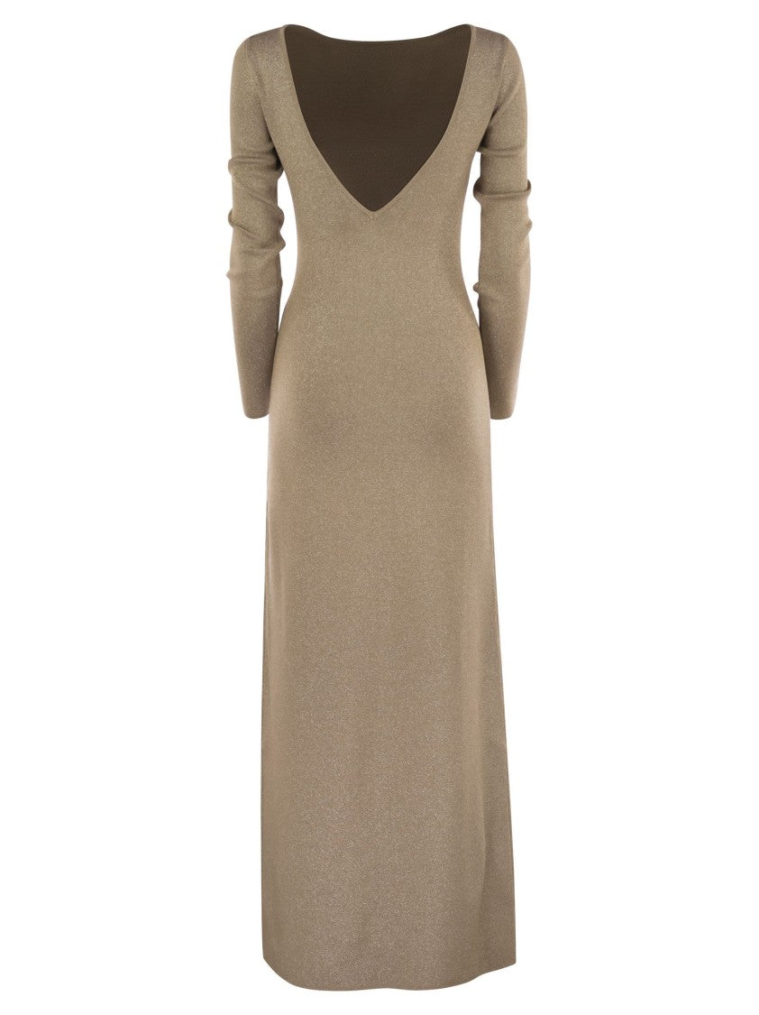 Max Mara Bracco - Viscose And Lurex Slim Dress
