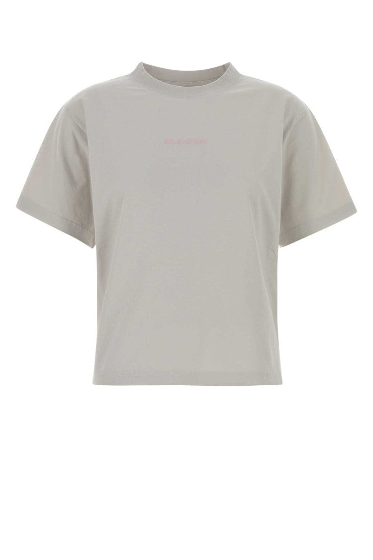 Balenciaga Light Grey Cotton T-Shirt