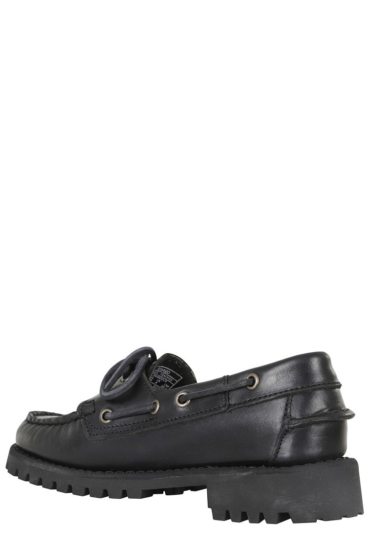 Sebago Black Ranger Waxy Oiled Leather Loafers