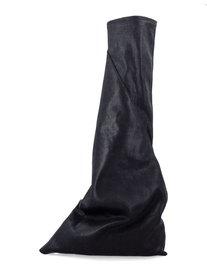 Drkshdw By Rick Owens Boot-Shaped Sneakers With Shark-Tooth Rubber Sole