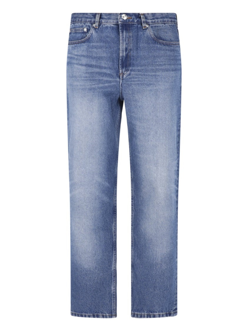 A.P.C. Blue Straight-Leg Cotton Denim Jeans