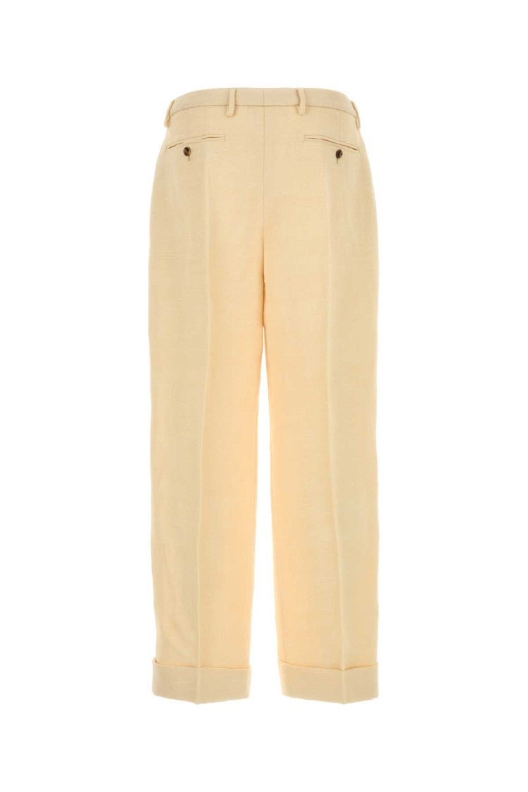 Valentino Garavani Cream Jute Blend Pant