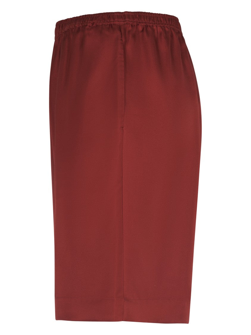 Loulou Studio Silk Shorts With Relaxed Fit