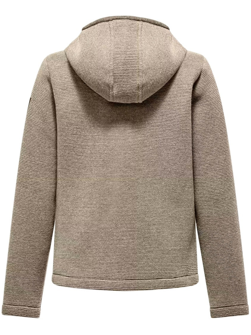 Salewa Fanes Sarner Jkt Textured Knit Hooded Zip Jacket