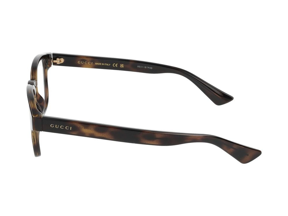 Gucci Havana Square-Shaped Eyeglasses