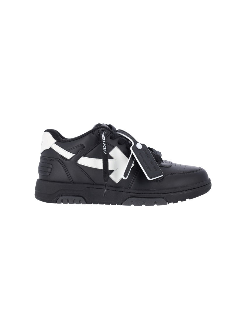 Off-White Black Calf Leather Out Of Office Sneakers