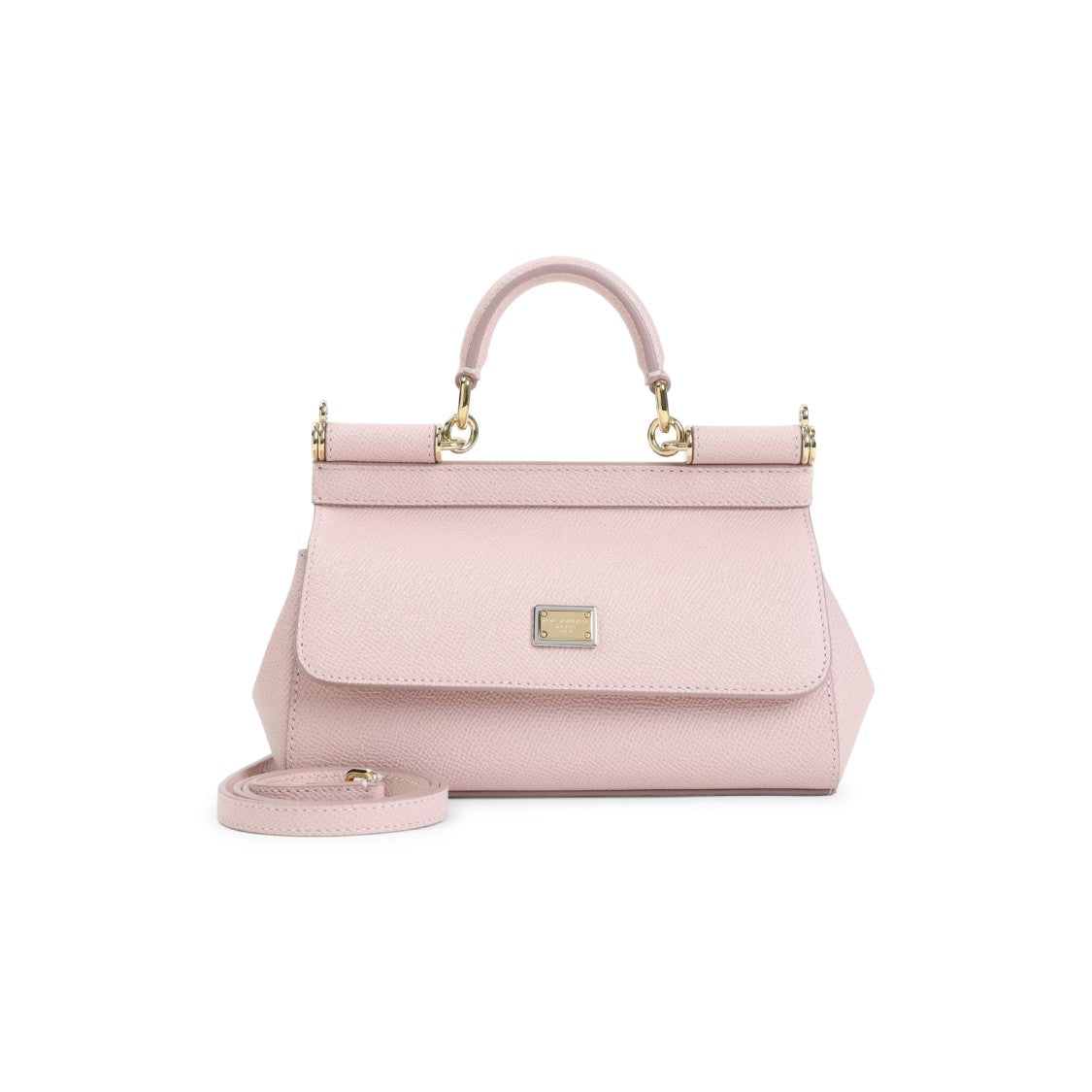 Dolce & Gabbana Textured Leather Small Sicily Shoulder Bag