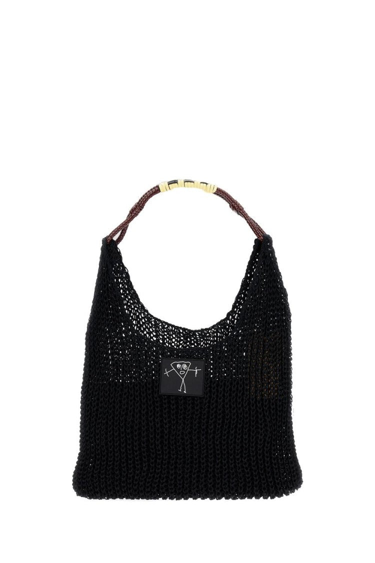 Plan C Mesh Shopping Bag With Braided Handle