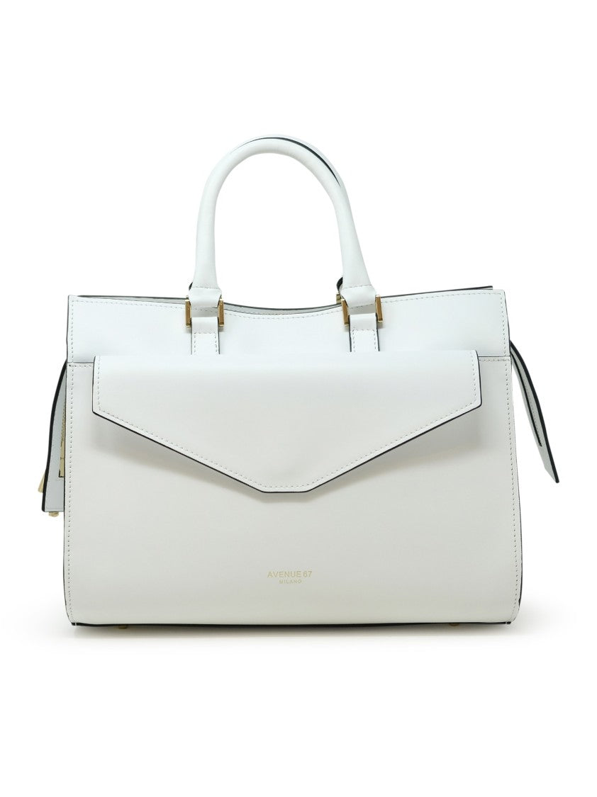 Avenue 67 Thea White Leather Bag