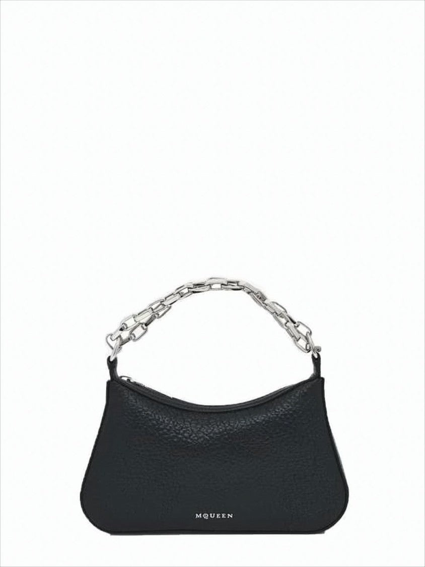 Alexander Mcqueen Textured Calf Leather Shoulder Bag