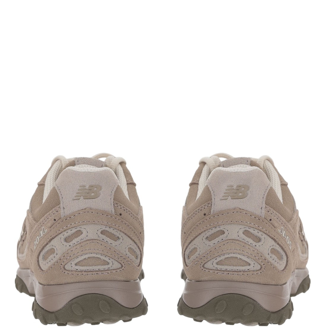 New Balance Taupe 204L Panel Suede Mesh Sneakers