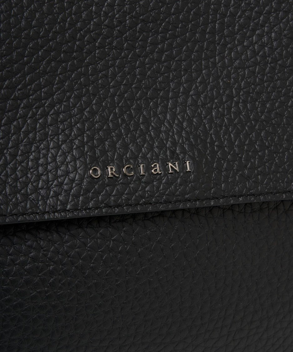 Orciani Black 'Sveva Soft Medium' Shoulder Bag