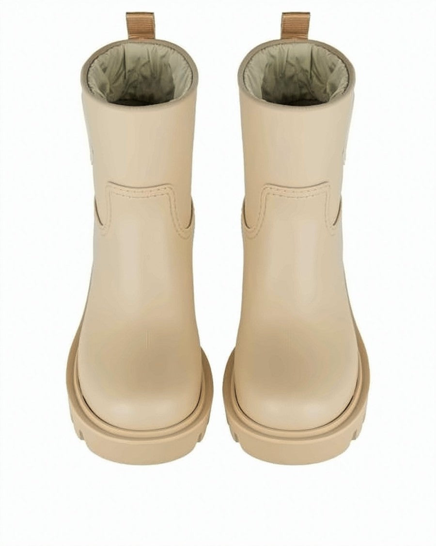 Moncler Ankle Boots With Chunky Sole And Logo Patch