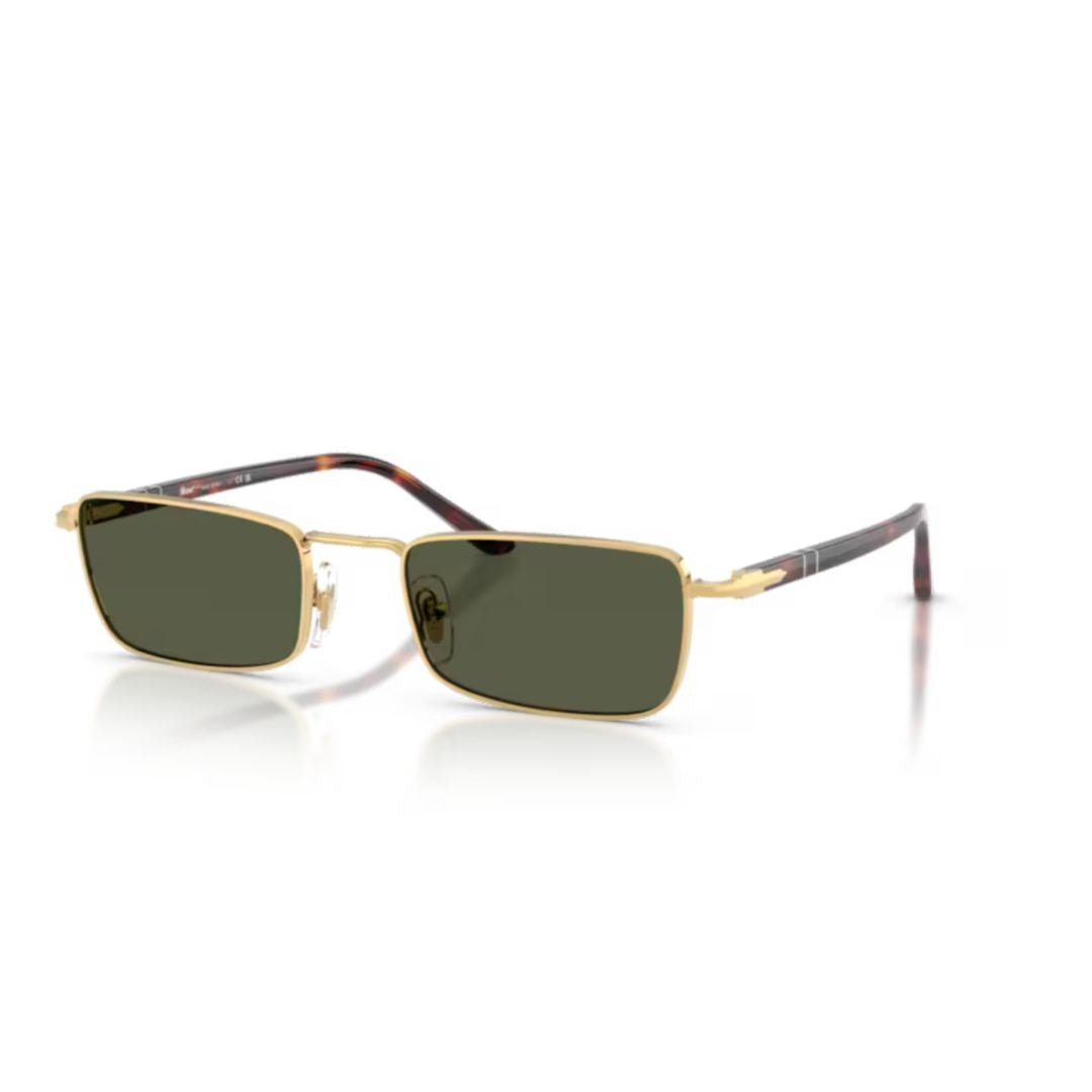 Persol 0Po1025s Gold Metal Sunglasses With Tortoiseshell Temples