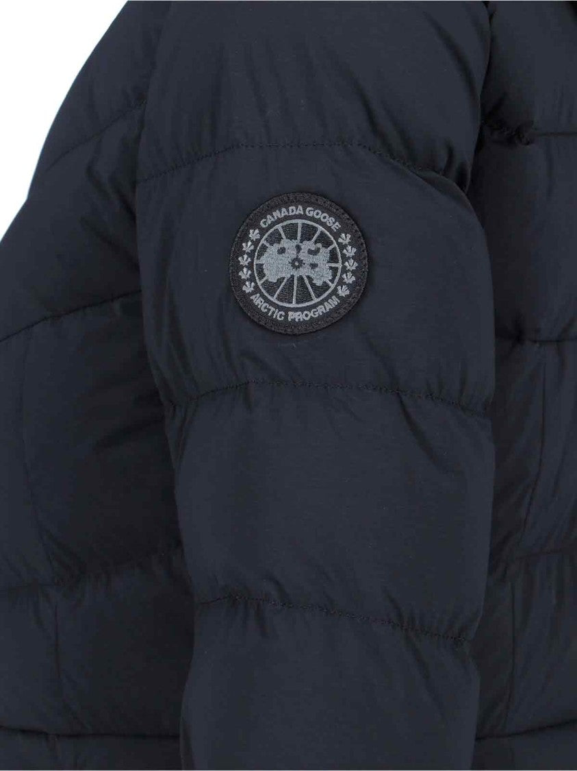 Canada Goose Black Clair Quilted Aira Fabric Coat