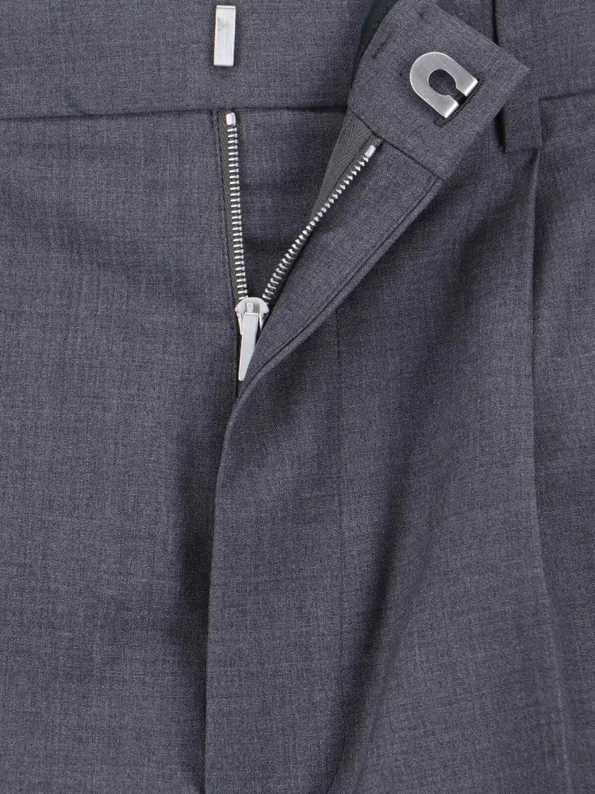 Jil Sander Tailored Wool Trousers – Grey