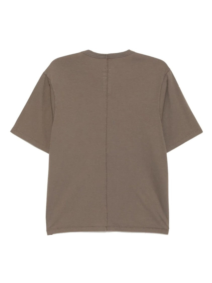 Rick Owens Brown Relaxed-Fit Short Sleeve T-Shirt With Design