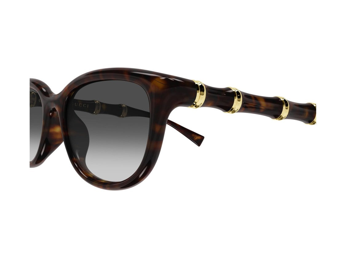 Gucci Gg2062sa Bamboo Tortoiseshell Oversized Square Sunglasses