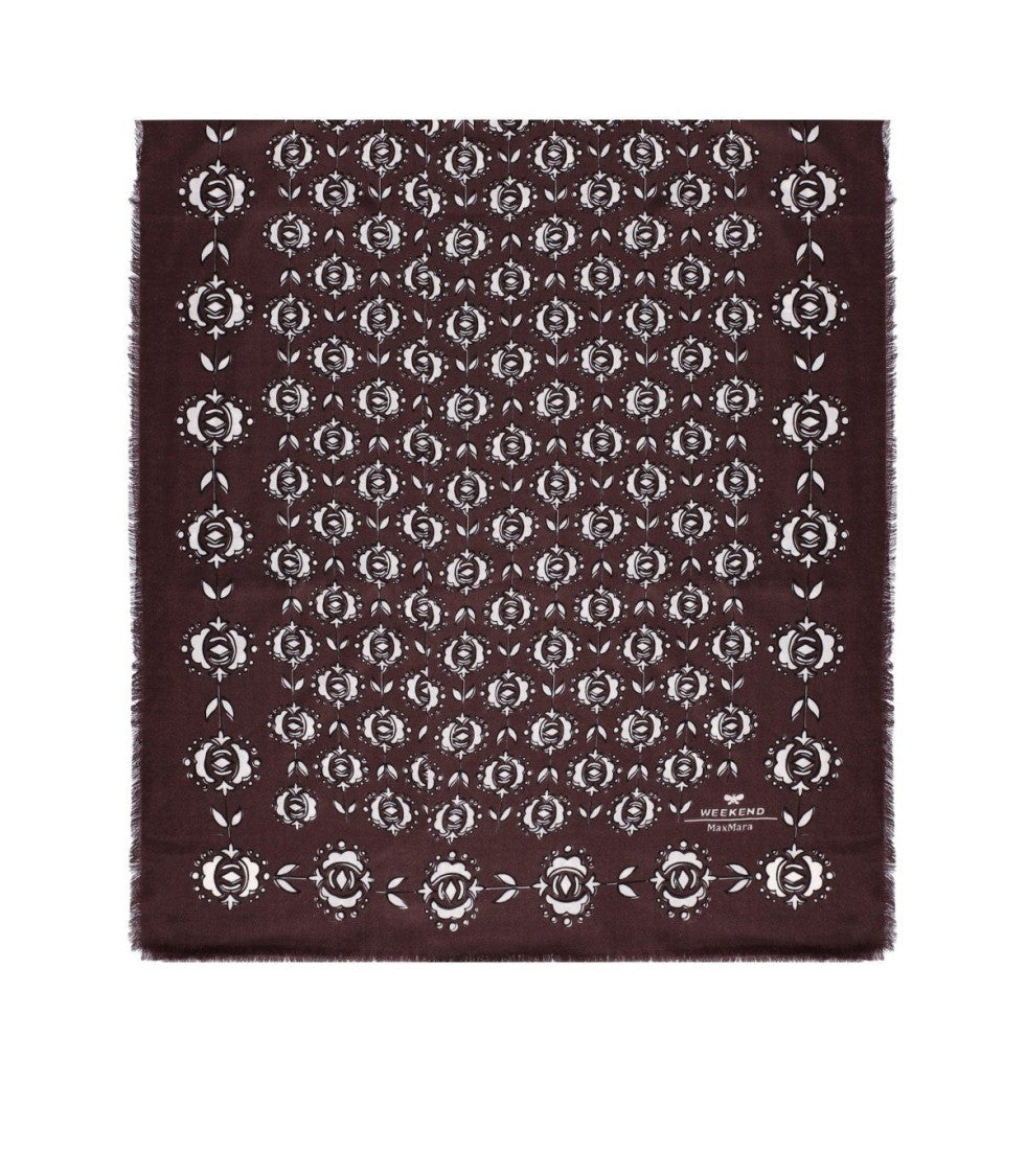 Max Mara Tambuto Brown Scarf