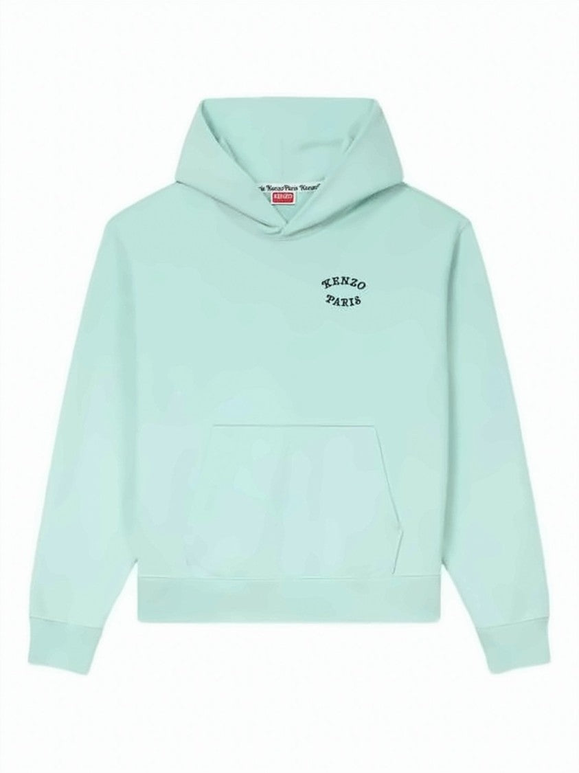 Kenzo Pastel Mint Green Cotton Hoodie