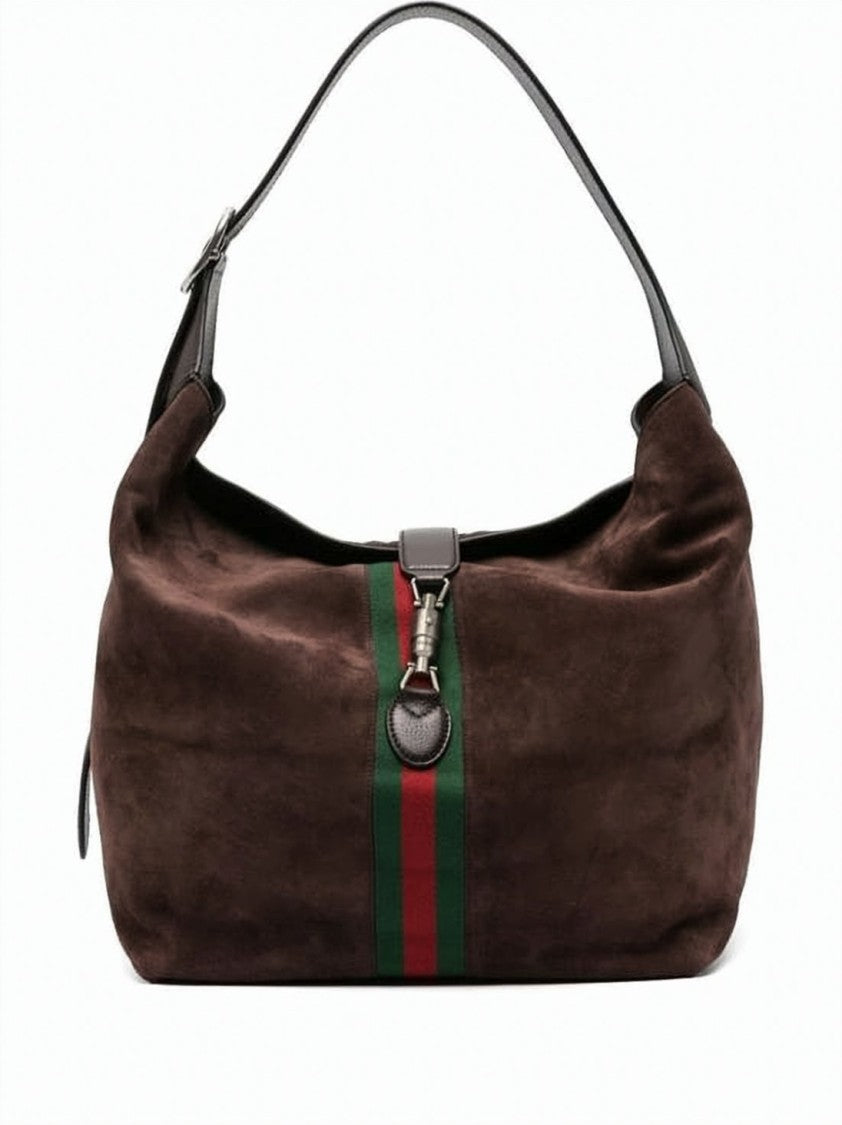 Gucci Brown Suede Shoulder Bag