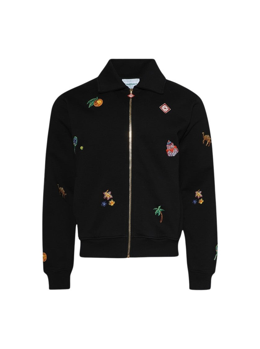 Casablanca Elements En Crayon Embroidered Track Jacket