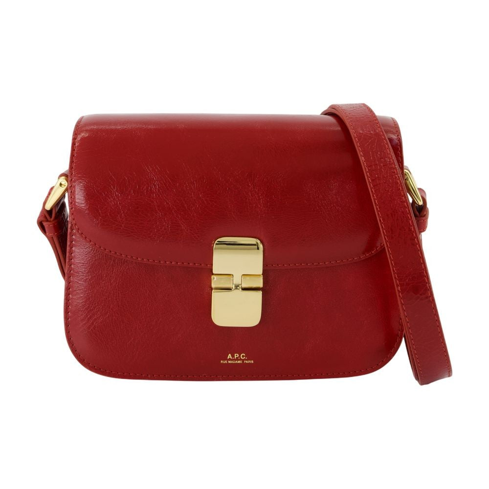 A.P.C. Grace Small Crossbody Bag With Flap Closure