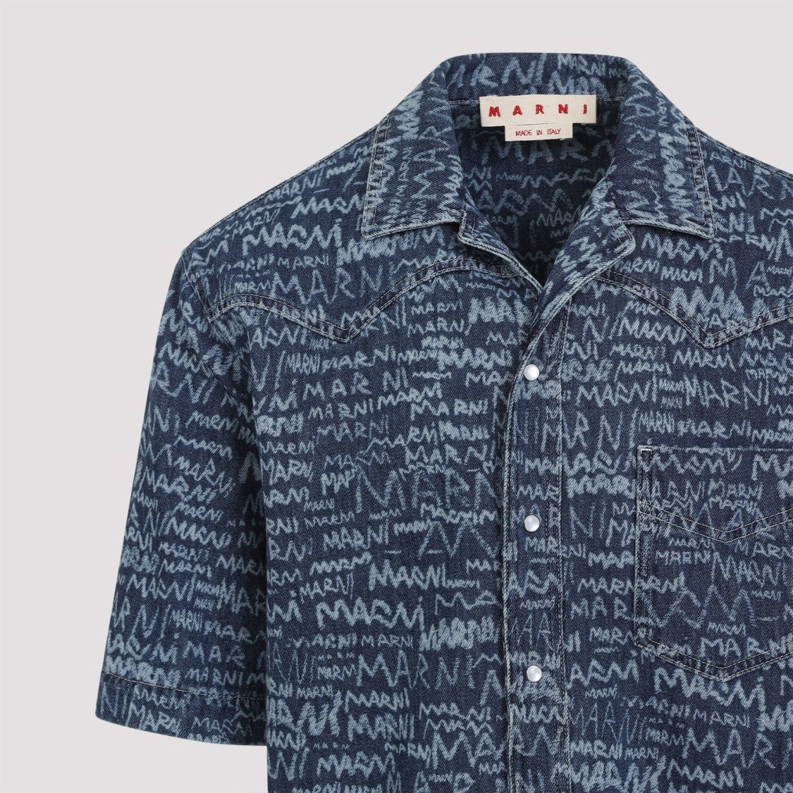 Marni Blue Cotton Shirt