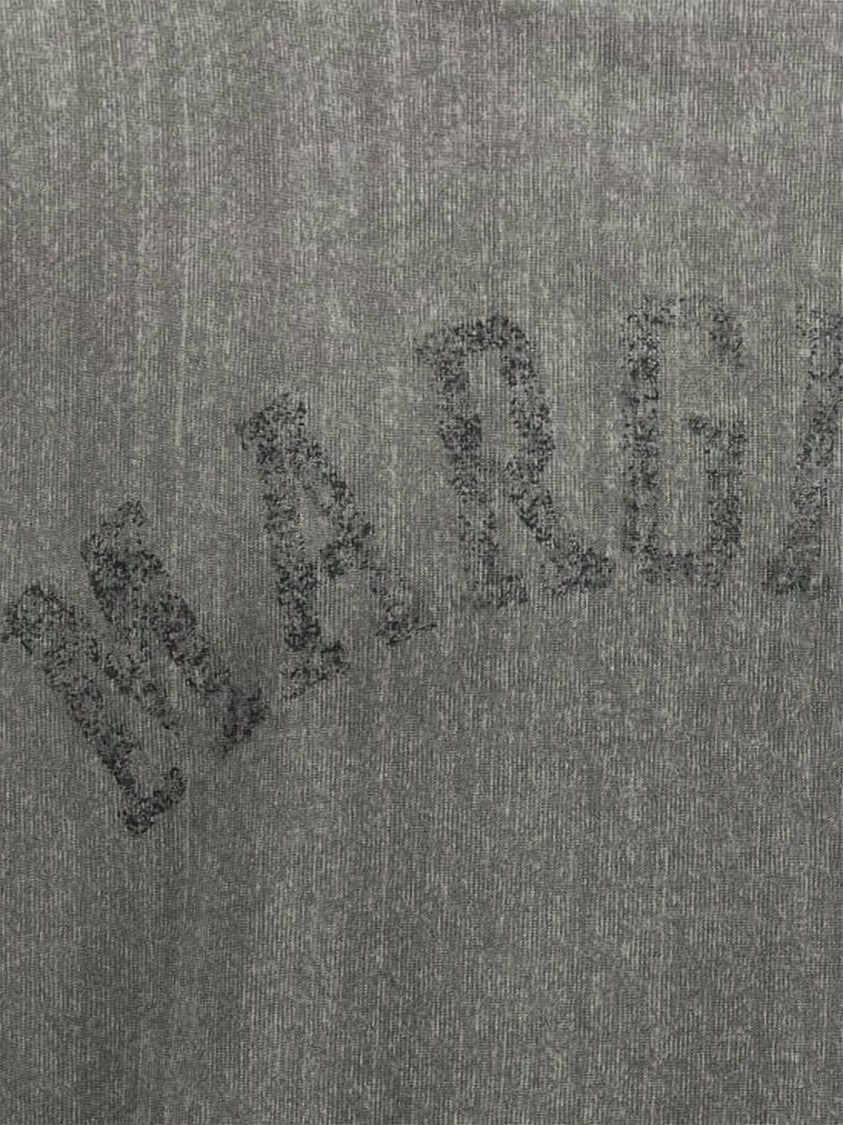 Maison Margiela Boxy-Fit Short-Sleeve T-Shirt With Distressed Text Detail