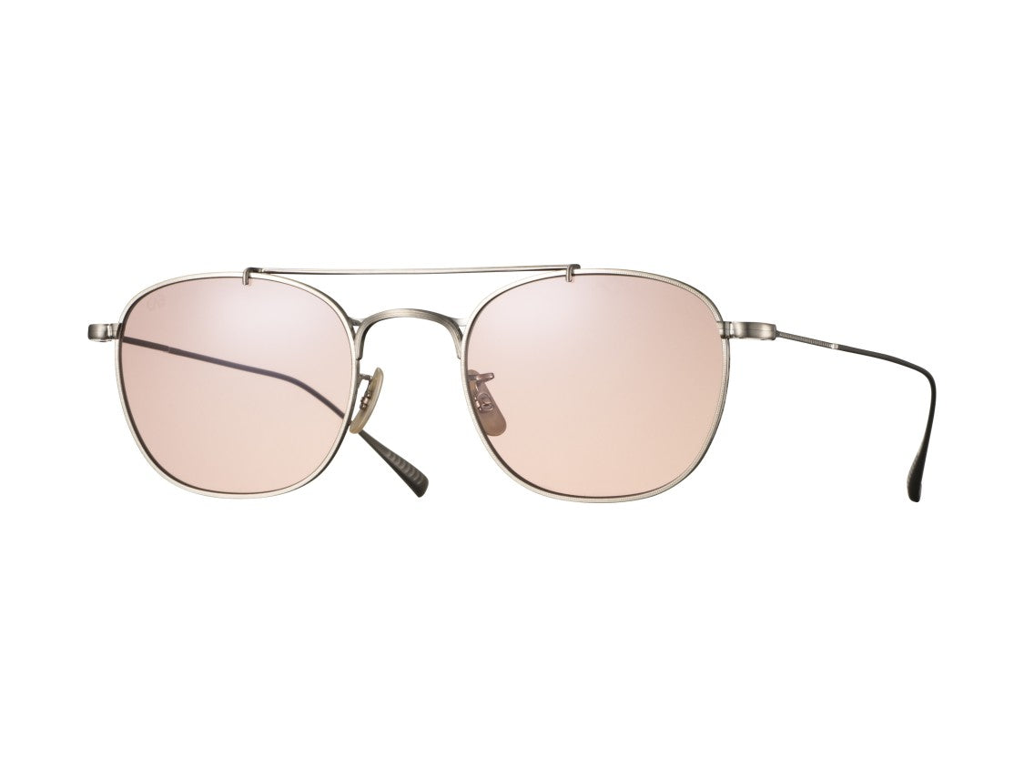 Eyevan Pink Dazzling Double-Bridge Silver Sunglasses