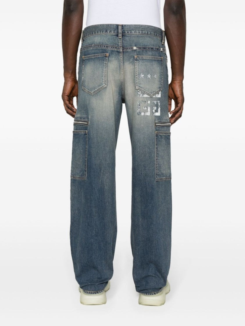 Givenchy Medium Blue Straight Leg Denim Trousers