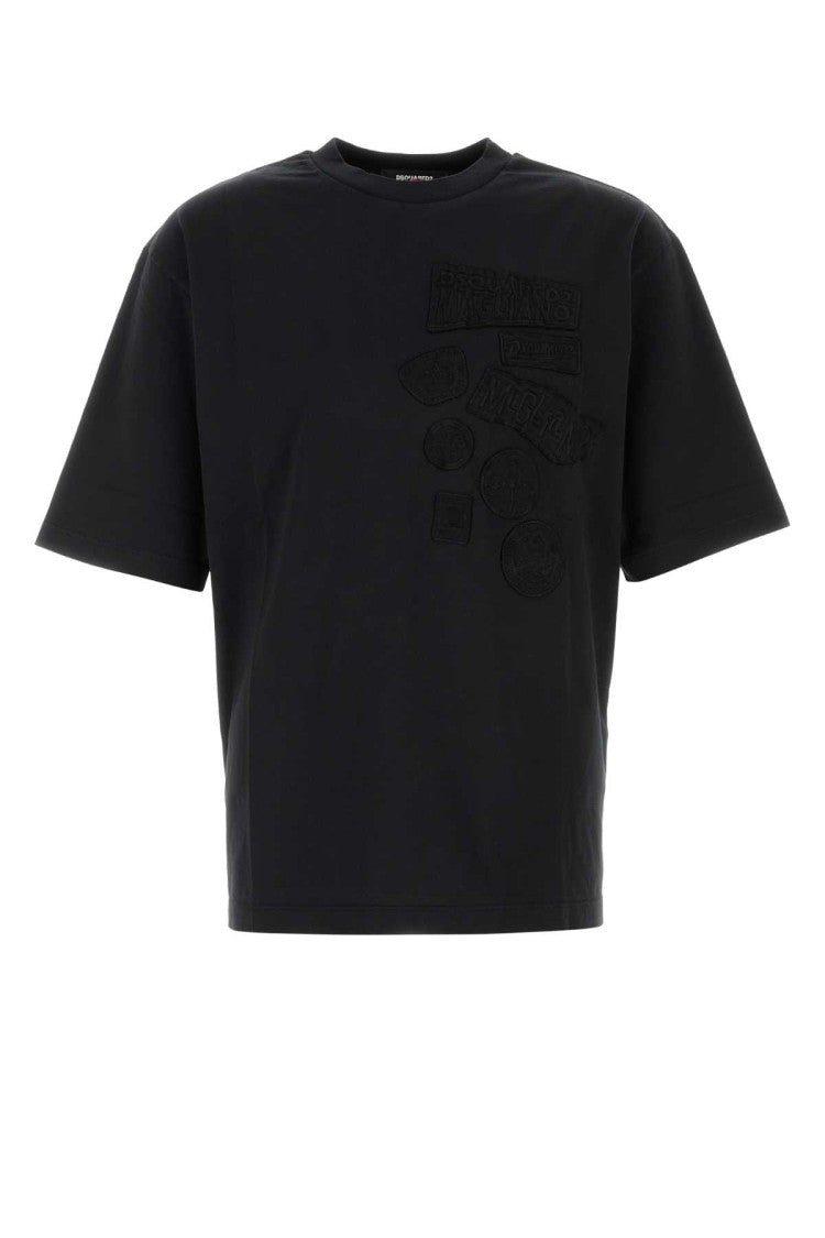 Dsquared2 Black Cotton T-Shirt