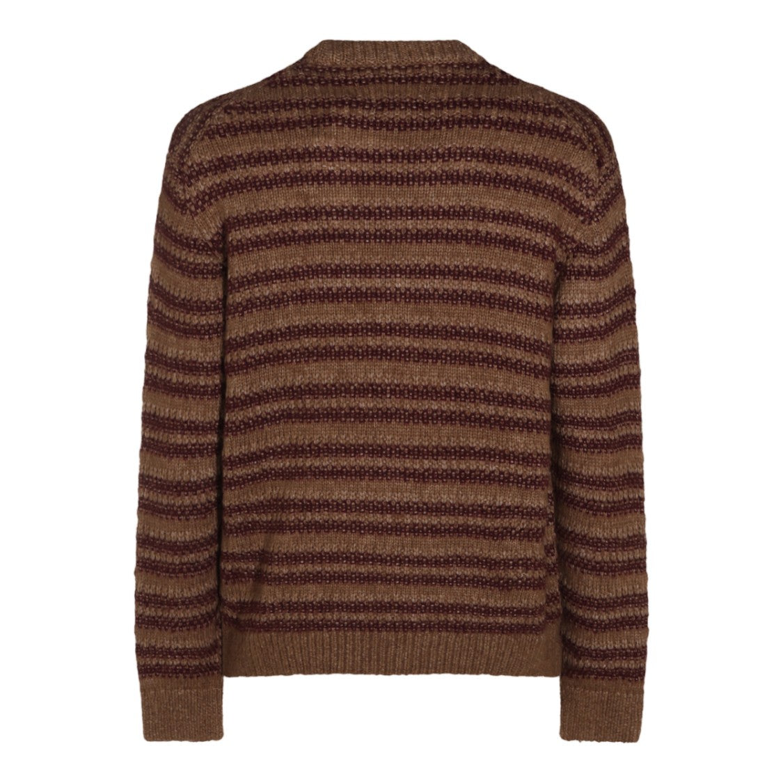 Nn.07 Textured Knit Striped Sweater
