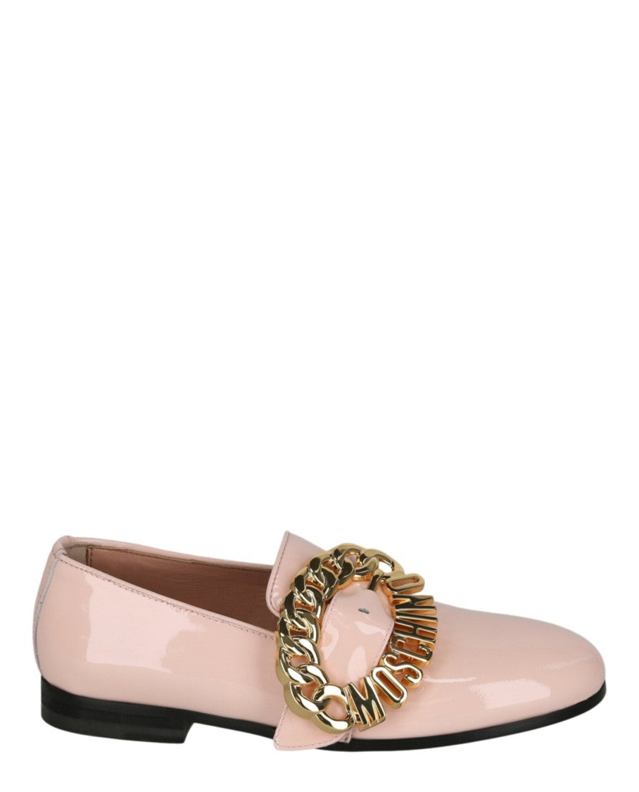 Moschino Logo Buckle Loafers