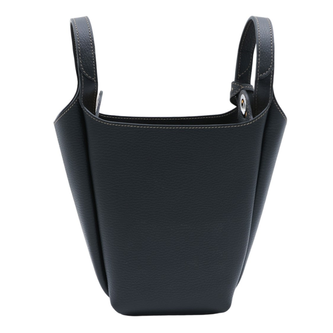 Tod's Structured Pebbled Leather Bucket Bag With Silver Hardware