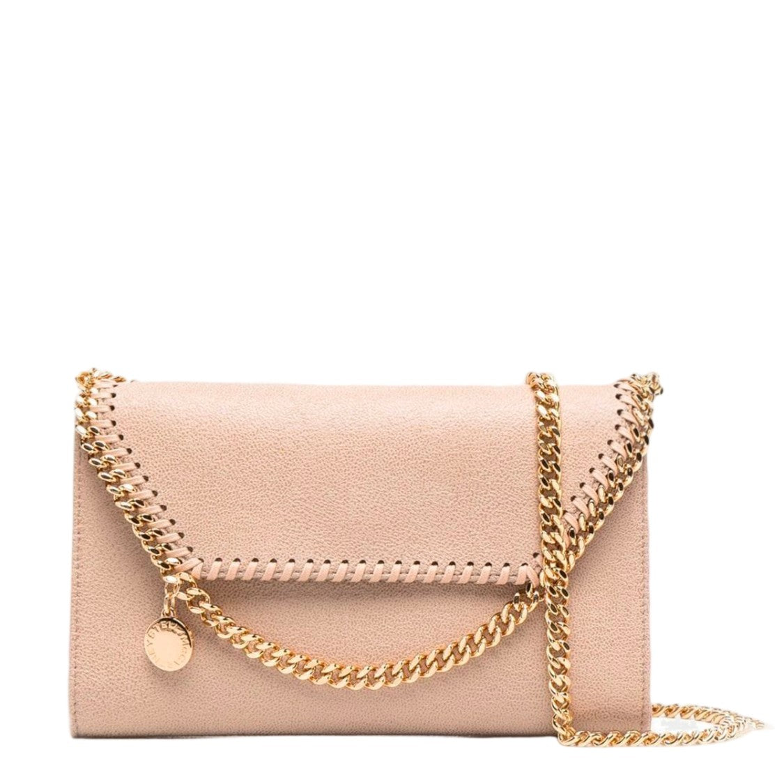 Stella Mccartney Rectangular Textured Bag With Gold-Tone Chain Strap