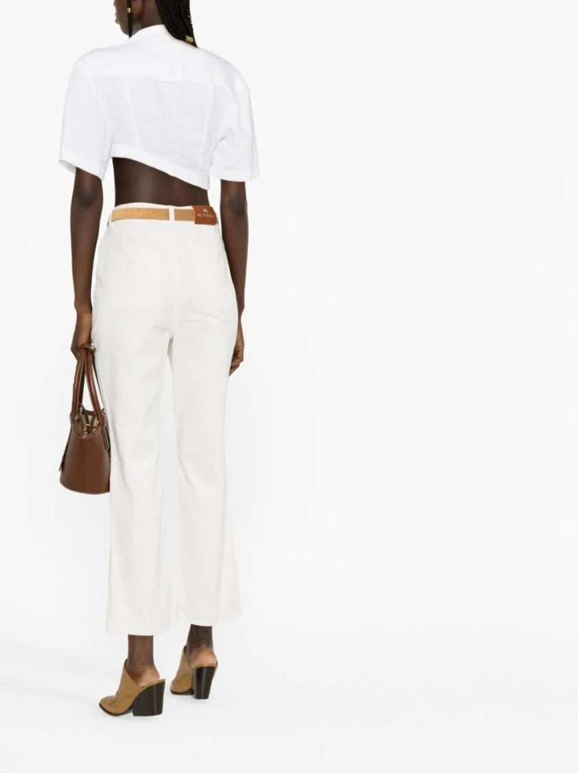 Etro High-Waisted Flared Trousers