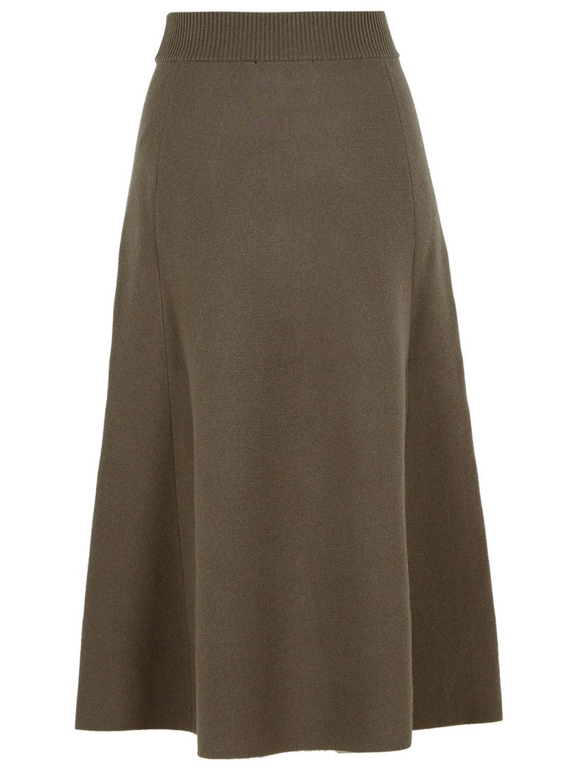 Lanvin Beige Wool Blend Skirt