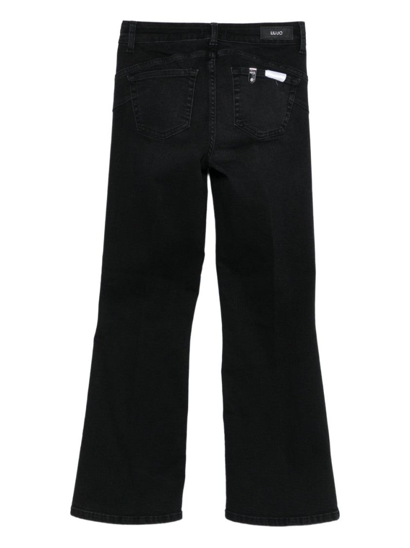 Liu Jo Flared Black Jeans With High Waist