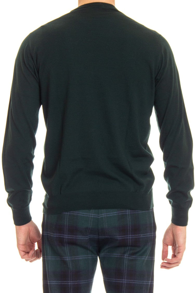 Drumohr Extrafine Super 140'S Wool Crewneck Sweater