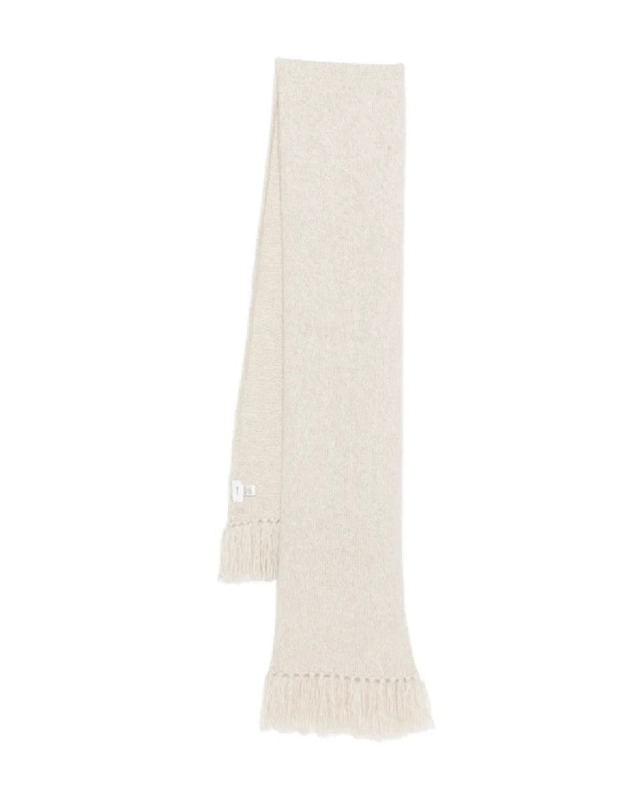 Lardini Delicate Knit Scarf With Fringe Detail
