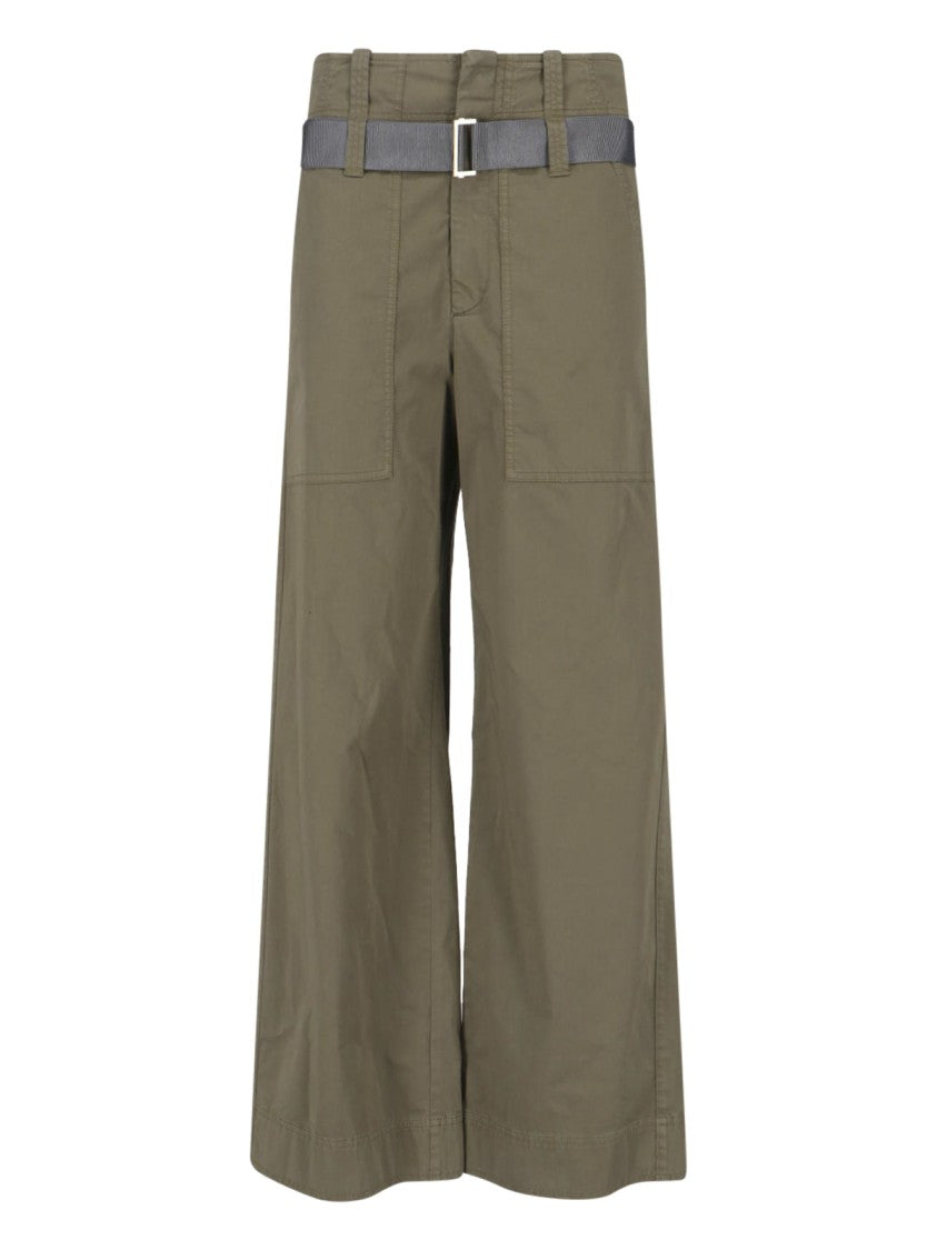 Seafarer Wide-Leg Pants – Green