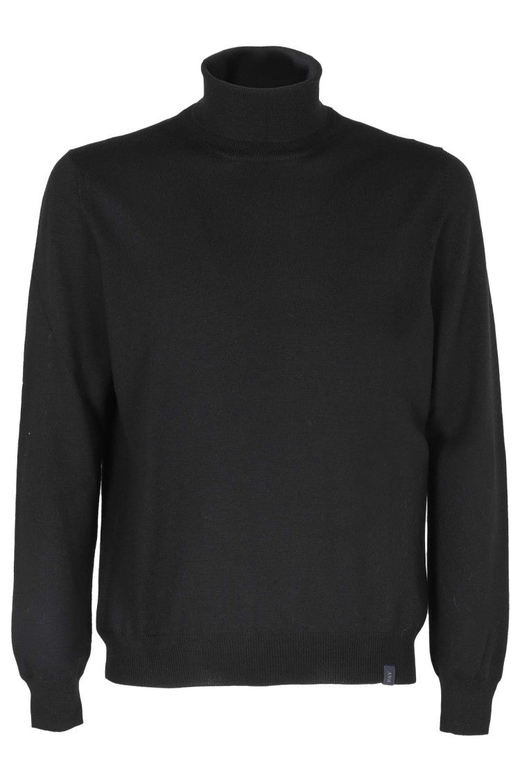 Fay Black-Colored Fay Sweater