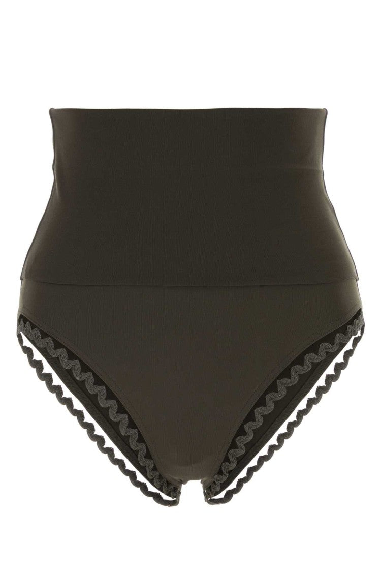 Eres Dark Brown Stretch Nylon Bikini Bottom